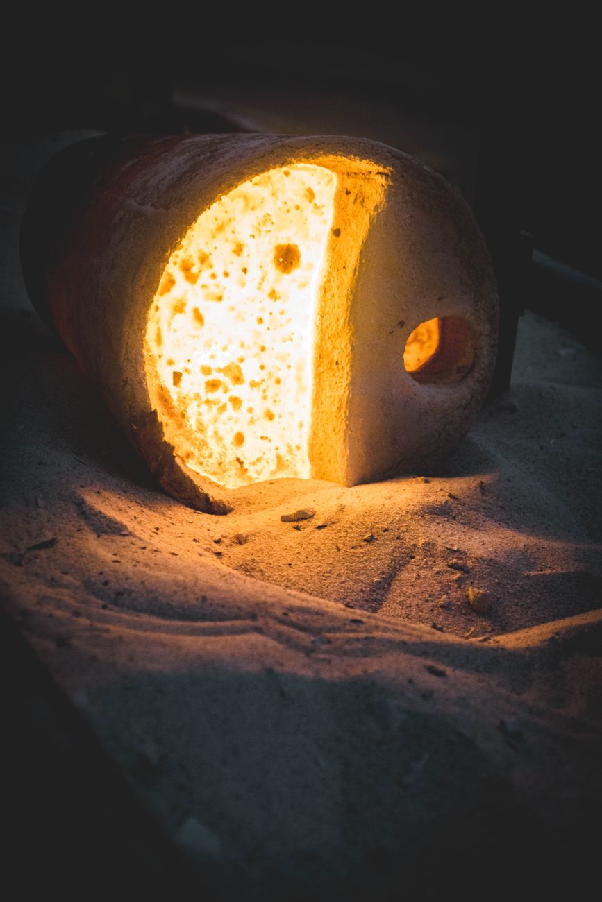Molten Glass Close Up
