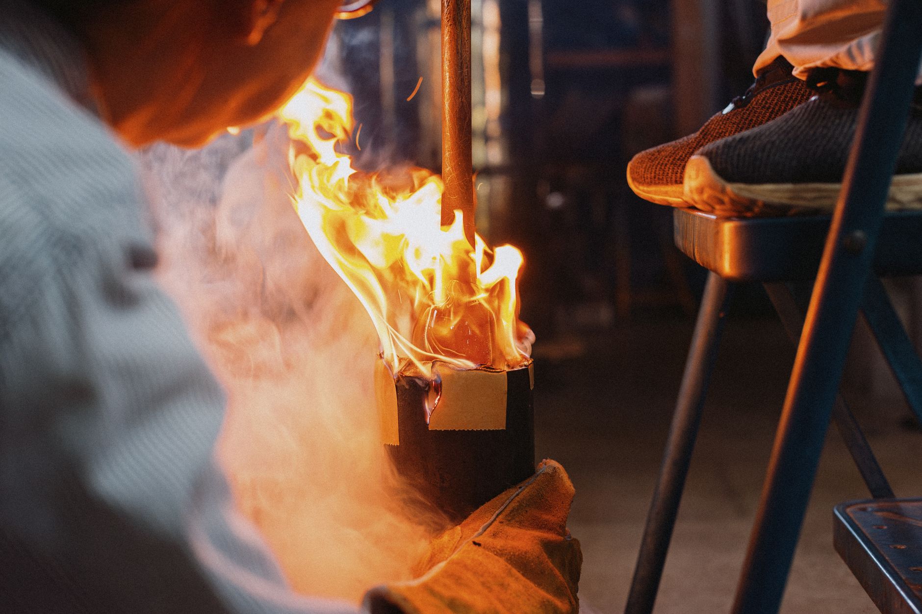 Molten Glass Gather