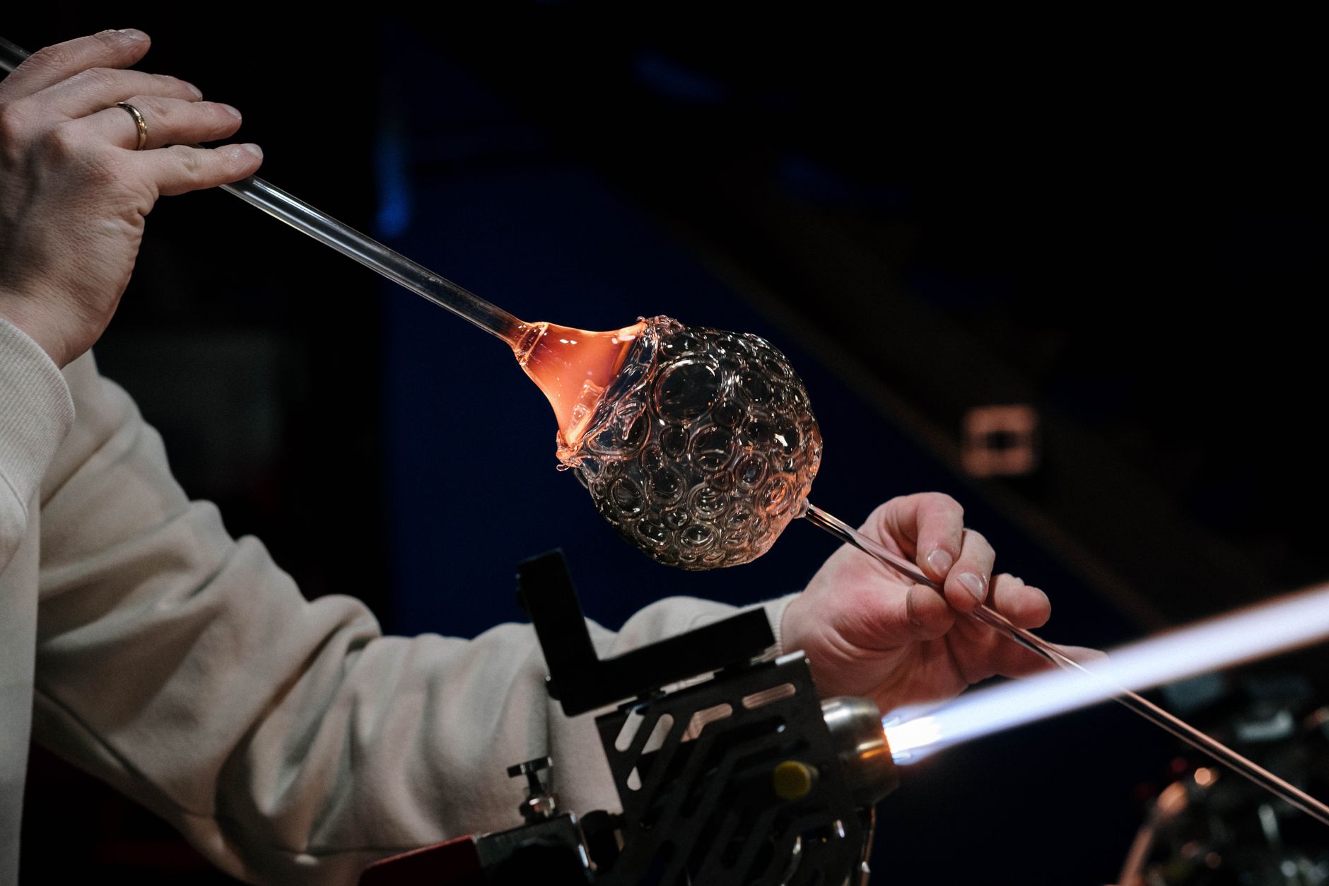 Glassblowing Furnace Molten