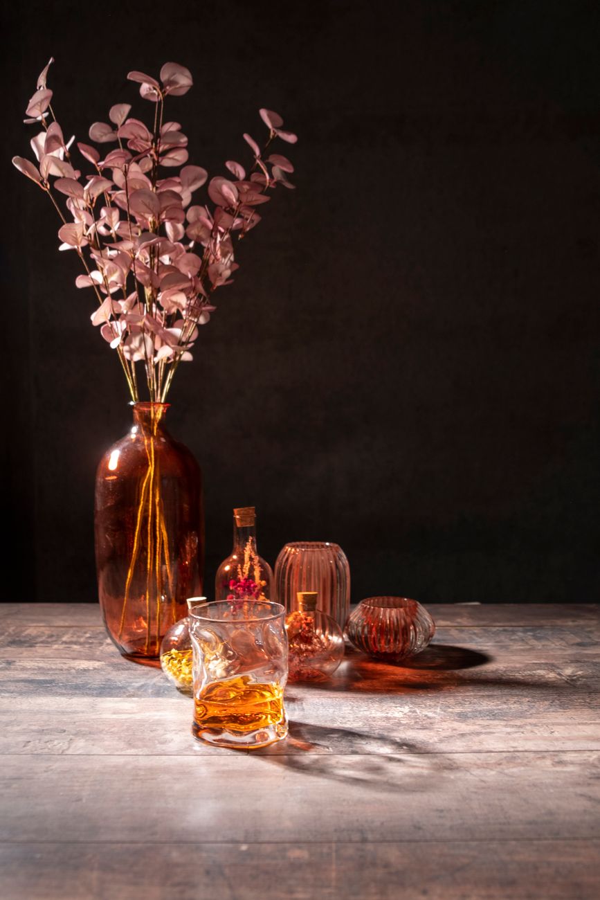 Amber Glass Vase